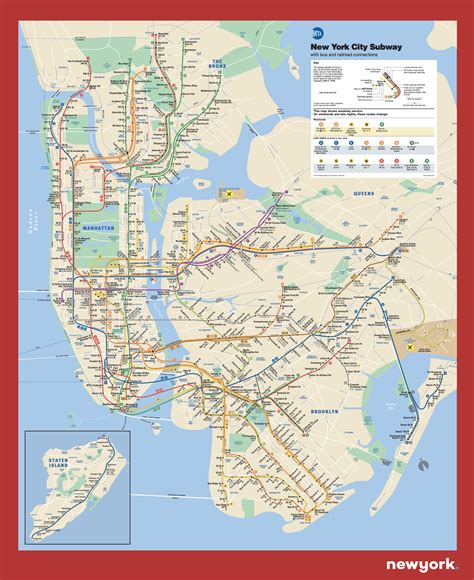 New York Bus And Subway Map - Gretal Gilbertine