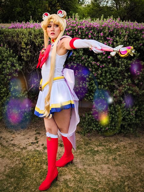 A photo of me in my Super Sailor Moon cosplay that I'm really proud of ...