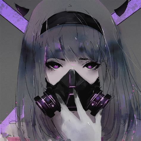 Anime, Girl, Gas Mask, 4K, 3840x2160, #13 Wallpaper PC Desktop