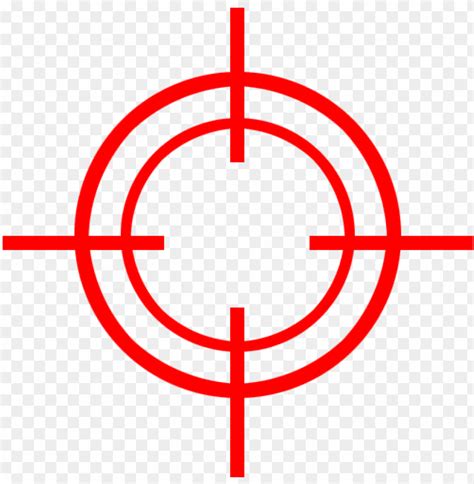 red target - gun target PNG image with transparent background | TOPpng