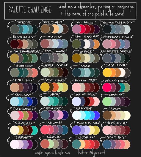 Color Palette Drawing at PaintingValley.com | Explore collection of ...