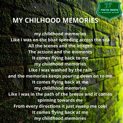 My Childhood Memories | Childhood memories stories, Childhood memories ...