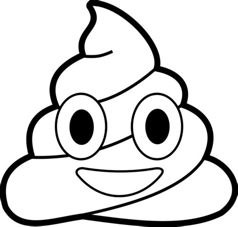 Emoji Poop Coloring Pages - Coloring Cool