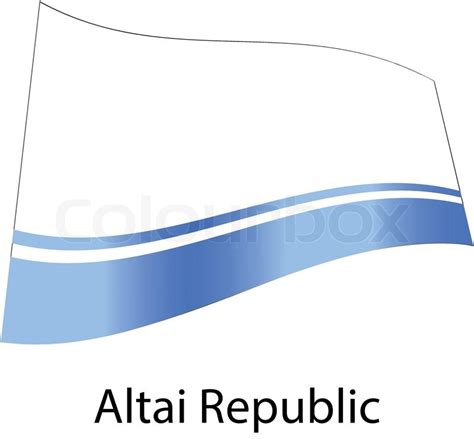 Vector altai republic flag isolated | Stock vector | Colourbox