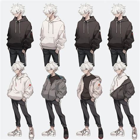 Premium Photo | Trendy Anime Boy Character Turnaround Concept Art Sheet ...