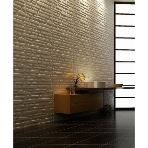 Easy Peel And Stick, Durable Plastic 3D Wall Panel - SLATE Design. 12 ...