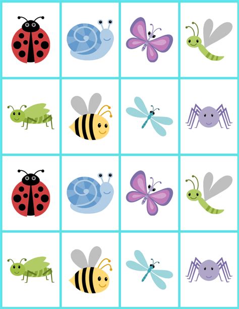 DIY Memory Game Cards for kids (free printable) - stlMotherhood