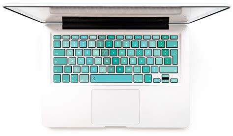 Turbo Mint MacBook Keyboard Stickers | Keyshorts