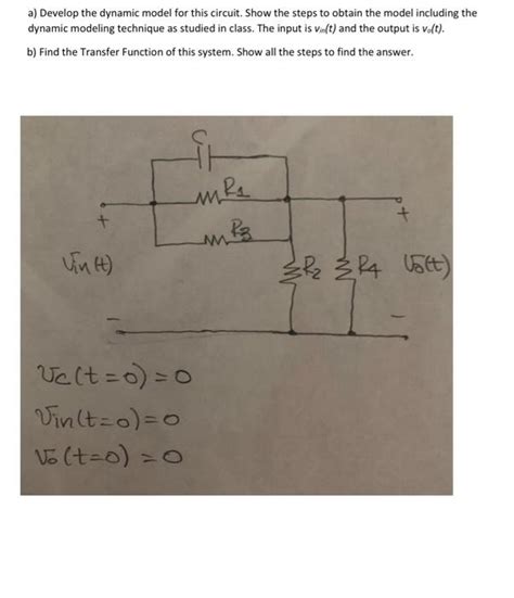 a) Develop the dynamic model for this circuit. Show | Chegg.com