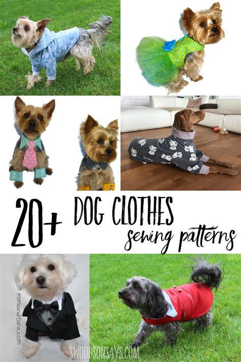 Cutest paid & free printable dog clothes patterns - Swoodson Says