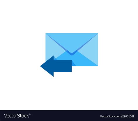 Inbox mail logo icon design Royalty Free Vector Image