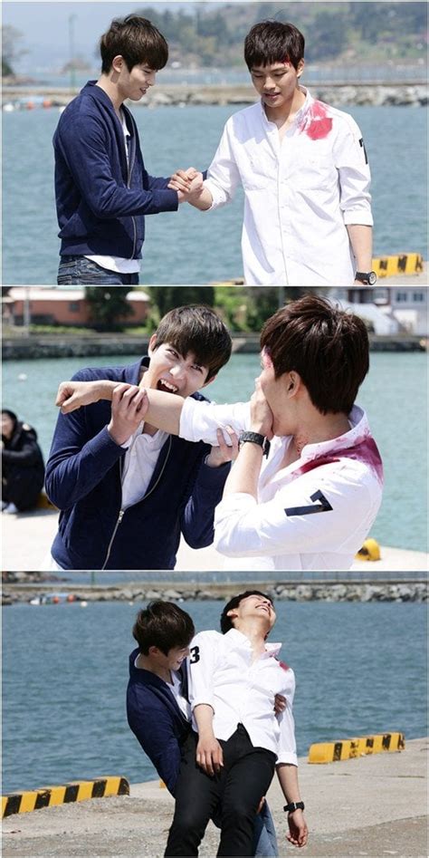 'Orange Marmalade' Yeo Jin-goo and Lee Jong-hyun being playful on set ...