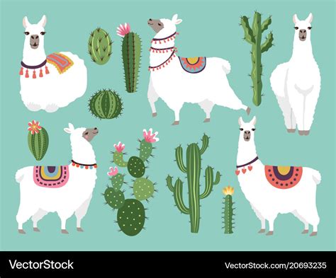 Funny llama animal Royalty Free Vector Image - VectorStock