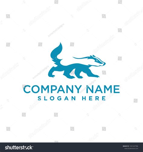 Badger Logo Design Template Inspiration Vector Stock Vector (Royalty ...