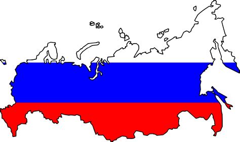 Russia Flag Map • Mapsof.net