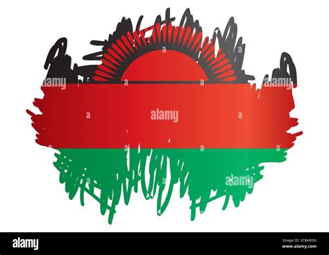 Flag of Malawi, Republic of Malawi. Template for award design, an ...