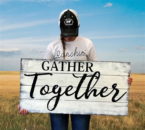 Gather Together Wood Wall Decor | Rusticly Inspired Signs