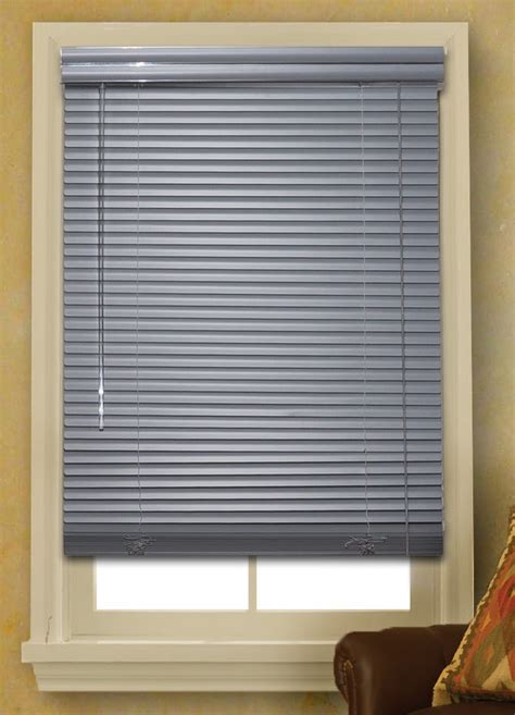 Window Blinds Mini Blinds 1" Slats Gray Venetian Vinyl Blind | eBay