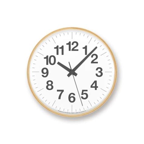 Medium White 'Numbers PLY' Wall Clock - The Clock Store