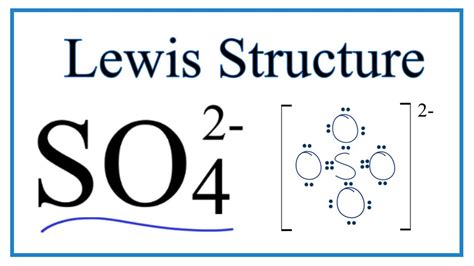 Lewis Structure Of Sulfate Ion