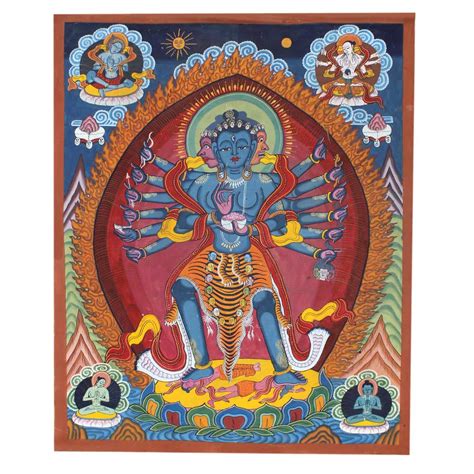 Tibetan Thangka Painting of Chakrasamvara