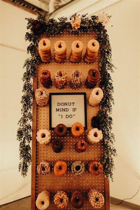 25 Donut Wall Wedding Ideas for Reception 2024 | DPF