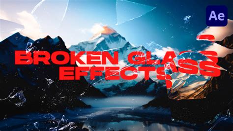 Broken Glass Effects VOL. 1 | After Effects, After Effects Project Files