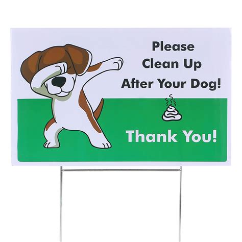 Buy Mr. Pen- Yard Signs, No Pooping Dog Signs for Yard, Pick Up Your ...