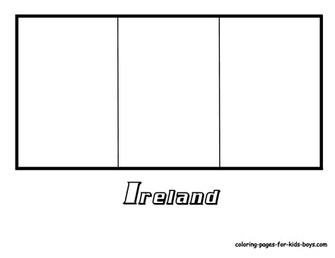 Ireland Flag Coloring Page - AZ Coloring Pages