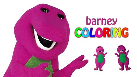 Barney Coloring Pages - Coloring Episode Barney Color - YouTube