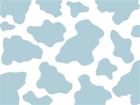 Blue Cow Print Wallpaper