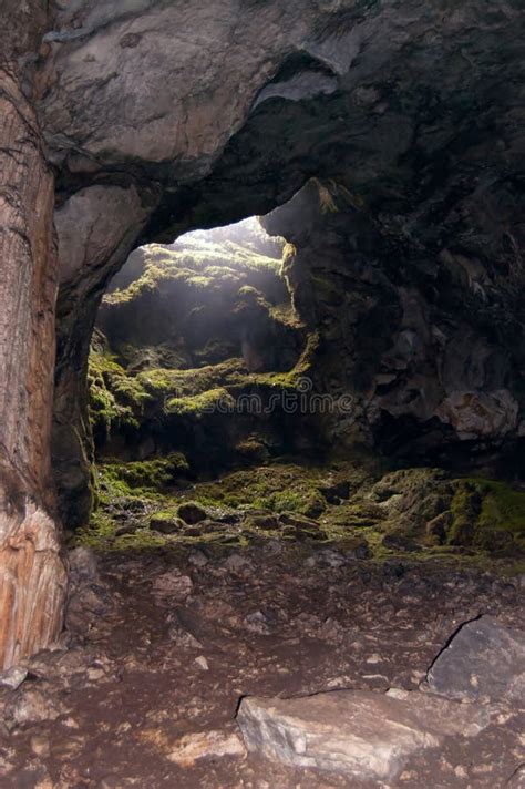 Exit from cave stock image. Image of cave, darkness, rock - 19393911