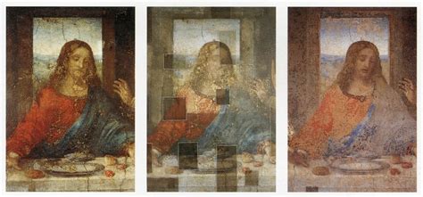 The Last Supper restoration before and after : r/Art