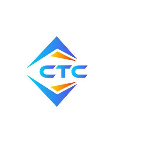 CTC abstract technology logo design on white background. CTC creative ...