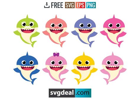 √ 11 Free Baby Shark SVG Files For Your Cutting Machine - Free SVG Files