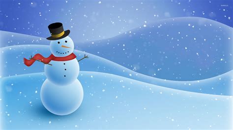 Winter Snowman Wallpaper - WallpaperSafari