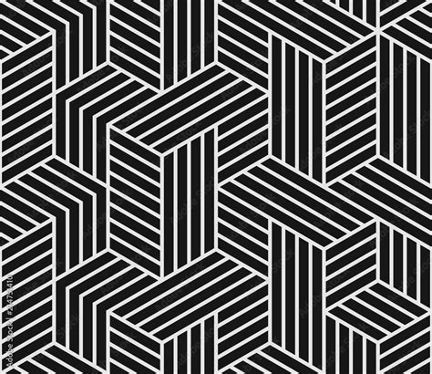 Abstract geometric pattern on vector black background with seamless ...