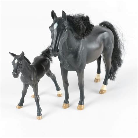 Nine Plastic Toy Horse Figures : EBTH