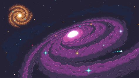 3840x2160 Resolution Galaxies Pixel Art 4K Wallpaper - Wallpapers Den