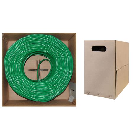 Cable, Bulk, CAT6, 550MHz, UTP, Solid, 23 AWG, Plenum (CMP), Green ...