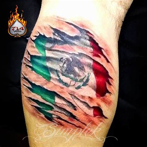 35+ Best Mexican flag sleeve tattoo ideas