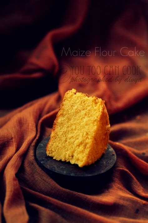 Corn Meal Cake | Maize Flour Orange Cake | Yellow Corn Flour Cake ...