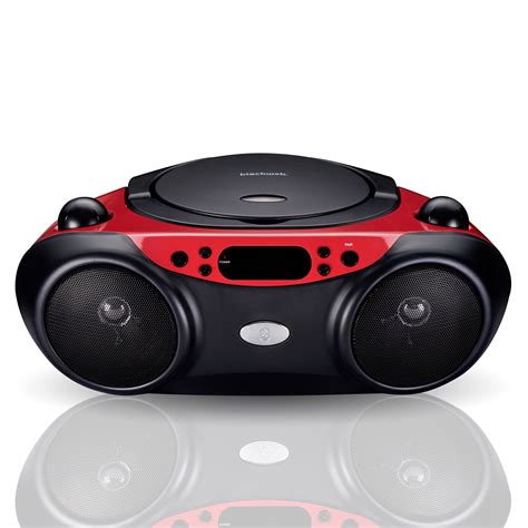 Blackweb Bluetooth CD Player with FM Radio, Red and Black - Walmart.com