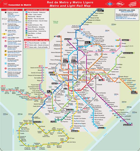 Madrid Subway Map - ToursMaps.com