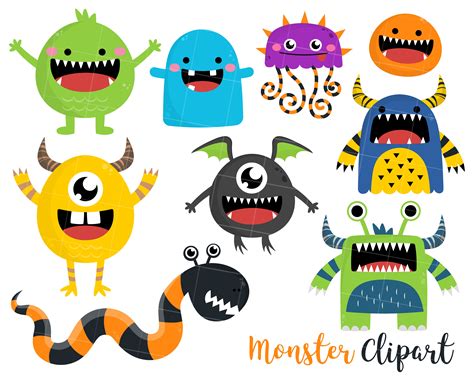 Monster Clipart, Monster Clipart, Monster Clip art, Halloween Clipart ...