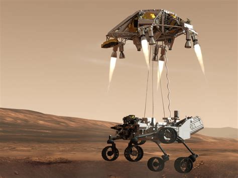 Pictures: Mars Rover's "Crazy" Landing, Step by Step