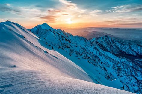 Mountain Snow Sunrise - Free photo on Pixabay