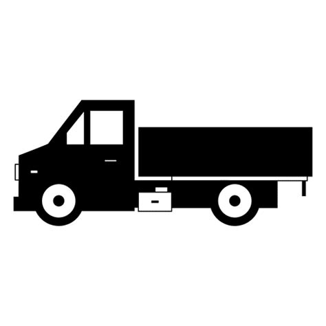 Truck Side Black Silhouette PNG & SVG Design For T-Shirts