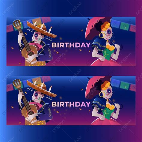 Happy Birthday Facebook Banner Template Download on Pngtree