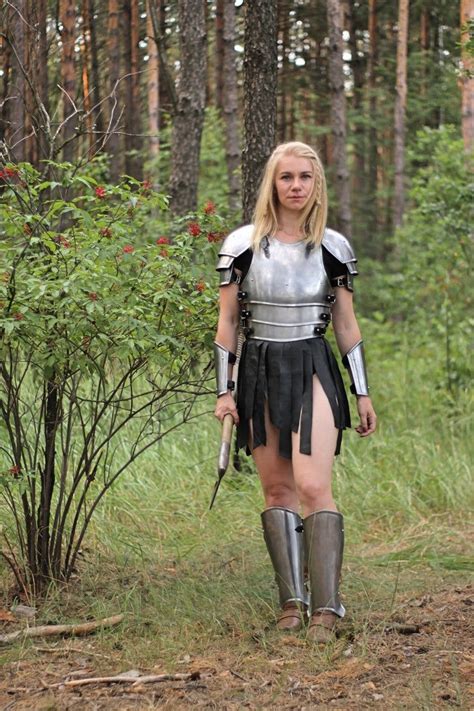 Full set steel armor Larp female armor-cosplay armor-full | Etsy Larp ...